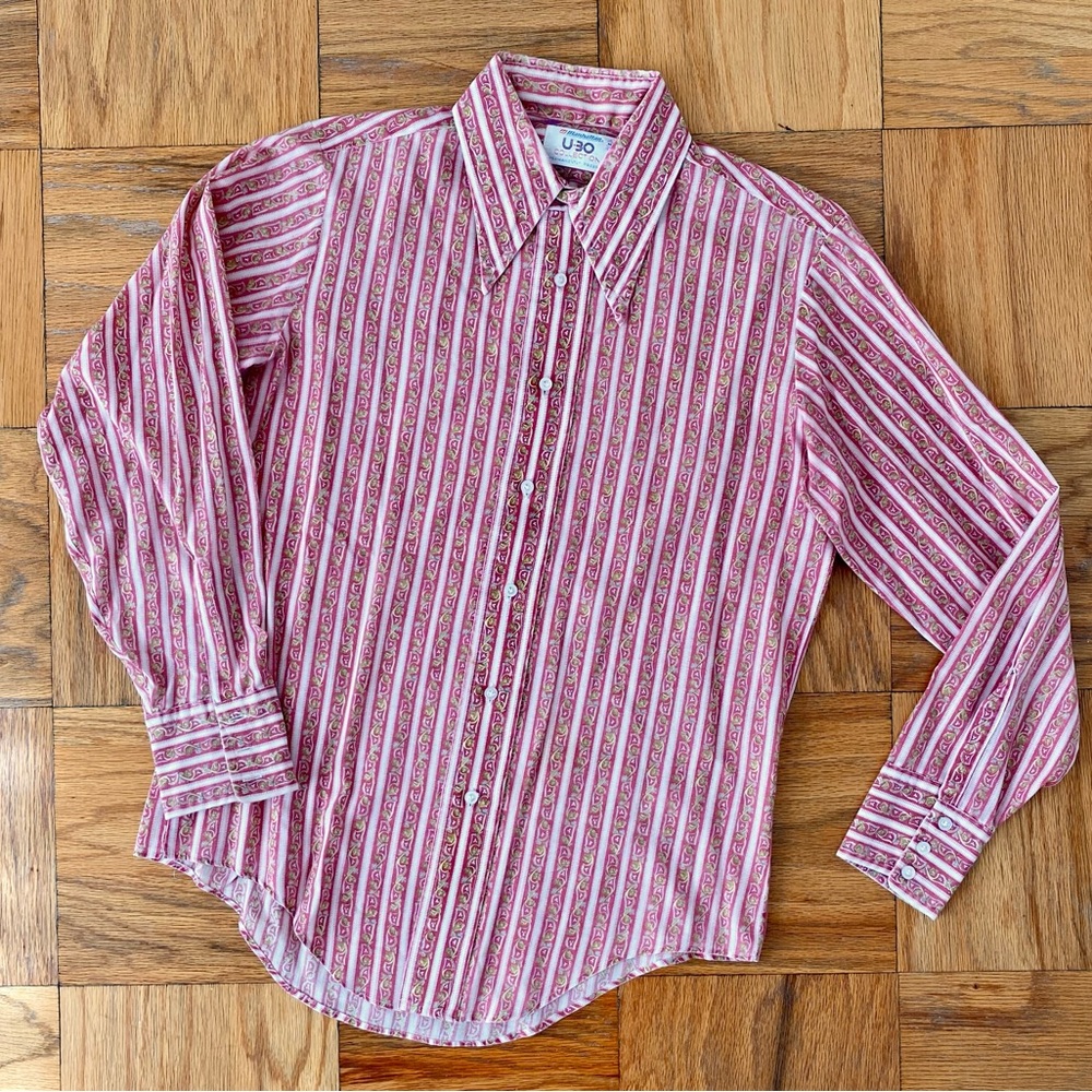 Vintage Manhattan U-30 Collection Men’s Button Down Shirt